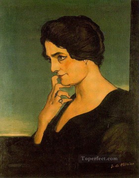 Giorgio de Chirico Painting - portrait of senora gartzen 1913 Giorgio de Chirico Metaphysical surrealism